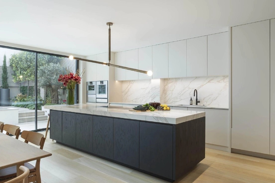 Modern luxury kitchen with natural light